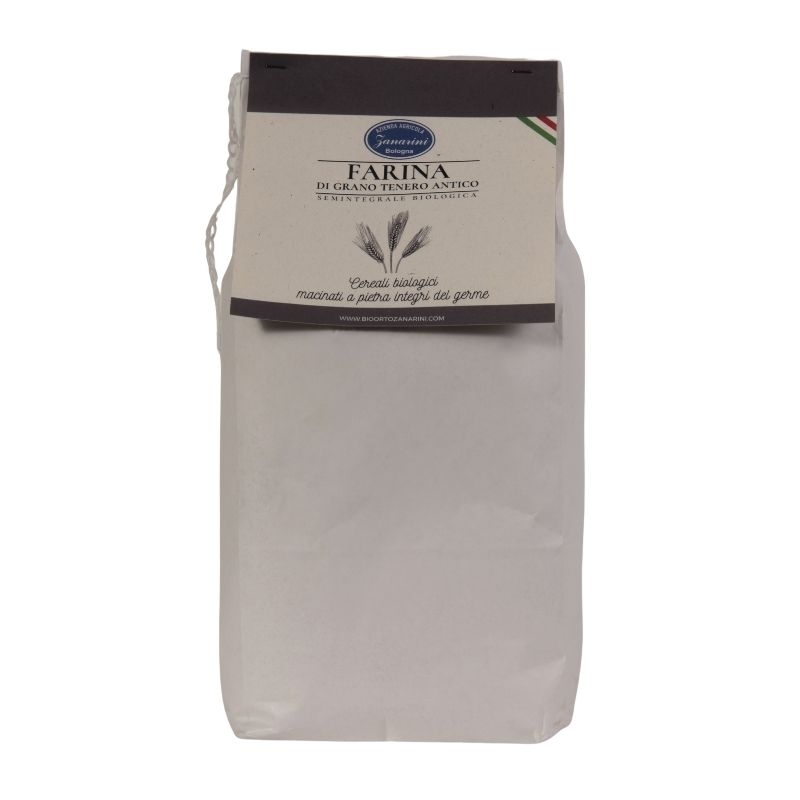 Farina di grano tenero antico biologico Palesio